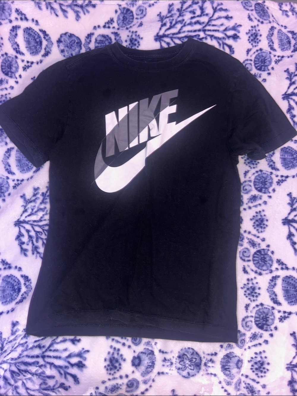 Nike Black T-Shirt with White Logo